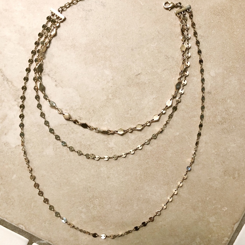 Three tier BaubleBar necklace